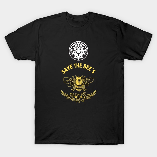 Jinrai: Save The Bee's T-Shirt by Mister Jinrai